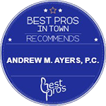 Logo Recognizing Andrew M. Ayers, P.C.'s affiliation with Best Pros Recommends